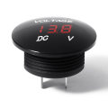 Voltímetro de pantalla Digital Universal medidor de voltaje impermeable LED para DC 12V-24V Coche Motocicleta Auto Camión Volt Tacho Gauge